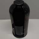 Makeup Brush Holder with Lid 360 Rotating Clear Dustproof Make Up Organizers for Vanity Bathroom Countertop, All Black