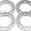 4PCS 8 Lug Wheel Spacers 1/2 Inch (12mm) Thick, 8x6.5 8x165.1 8x170 8x180 Die Cast Aluminum Wheel Spacers, Compatible with F250 E350 Ram 2500 Suburban 2500 Sierra 2500HD 3500HD