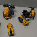 MIEBELY Toddler Robot Construction Vehicles Set  5Pcs Transforming Robots for Kids - Magnetic Toys with Sturdy Connectors  Easy DIY Assembly Function  5-in-1 Educational STEM Toys