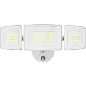 Onforu Dusk to Dawn Outdoor Lighting,100W 9000LM Bright LED Flood Lights,IP65 Waterproof 3 Adjustable Heads Security Lights Fixture,6500K White OutdoorLighting for Garage,Patio,Yard
