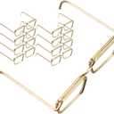 10 Pcs Glasses Frame Classic Toys Round Frame Round Glasses Steel Golden Metal Ob11 Doll Toy Doll Glasses Gold Glasses Gold Frame Goldendoodle Accessories Trumpet Accessories