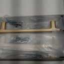 Amerdeco 10 Pack Brushed Gold Cabinet Pulls 5 Inch(128mm) Hole Center Drawer Pulls Cabinet Hardware Kitchen Cabinet Handles for Bathroom Dresser Pulls ZH0065