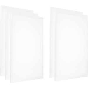 PATIKIL Paint Canvases Panel for Painting, 5 Pack 16x24 Inch Rectangle Wood Frame Stretched Blank Art Board Panels for Acrylic, Oil, Tempera Painting, White