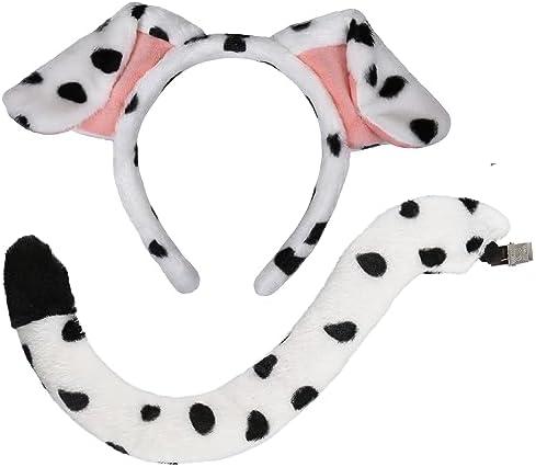 CHEU Dalmatian headband with dog ears