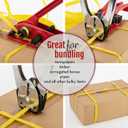 Poly Strapping Tensioner & Cutter Manual Banding Tools Windlass for 1/2" -3/4" Width Polyester Polyproplyn StrapRed-4Pack