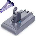 Biswaye 21.6V 4.5Ah V6 Lithium Battery Replacement for Dyson DC62 DC59 DC58 SV03 SV04 SV09 V6 Animal Motorhead V6 Slim V6 Absolute V6 Fluffy Vacuum Battery, with 2 Filters