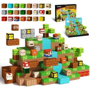 GobiDex Magnetic Blocks Kids Building Toys for Boys Girls 3+, Game-Based Build MagWonder with Magnet Construction Toys, Upgraded STEM Sensory Gift for Birthday Easter
