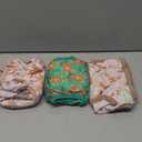 wegreeco Washable Female Dog Diapers Highly Absorbent Reusable Diapers for Dog in Heat Period, 3 Pack (Deer, Medium) (Medium (12"-15" Waist))