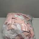 PONY DANCE Pink Curtains, Double Layer Bow Curtains with Ruffle Sheer Overlay for Girls Bedroom,Shabby Chic Room Darkening Drapes in Coquette Style,Blush Pink,52x84 inch, 2 PCs