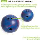 Champion Sports Rubber Bowling Ball, 5 Pound