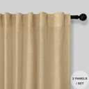 Farmhouse Kitchen Curtains 30 Inch Length for Small Bedroom Back Tab Pocket Light Airy Breathable Linen Cafe Tiers Neutral Earth Semi Transparent Short Half Window Curtain for Bathroom 30x30 Tan Brown