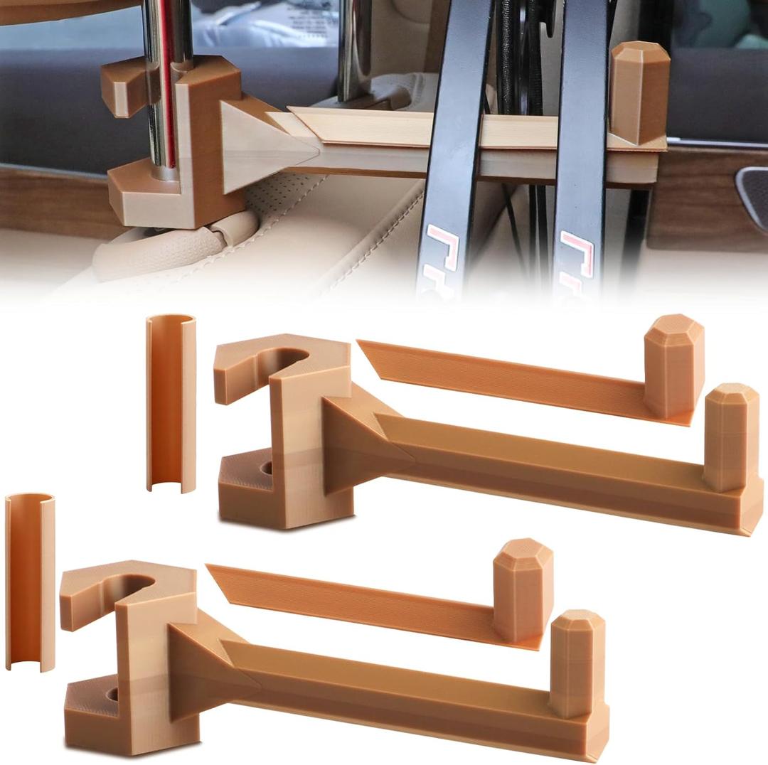 Bow Hanger for Truck Portable Bracket Bow Buddy Universal Compound Bow Headrest Holder for Vehicle Storage and Hunting Transport (Brown)