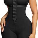 Lover-Beauty Fajas Colombianas Postpartum Shapewear for Women Full Body Faja Butt Lifter Bodysuit Tummy Control (Medium, Black)