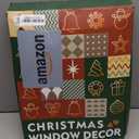 15'' Smart Christmas Window Lights 4 Pack, Color Changing Window Silhouette Lights, Timer, App Control, Music Sync, Bells, Snowflake, Star, Lighted Christmas Decorations for Indoor Outdoor