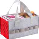 Case for Toniebox Starter Set - Bag for Tonies Box Kids Hard Case with Handle | Portable Travel Portable Carry Case for Toniebox Starter Set Compatible with Tonies Figure (Red)