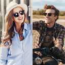 2 Pack Sunglasses Readers for Men Women Vintage Full Lens Reading Sunglasses Outdoor Magnifying Glasses NON BIFOCAL 2.25x