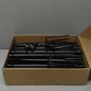 6 Pack String Light Poles, Outdoor String Light Pole 10 ft Forked Metal Light Pole with Adjustable Outdoor Light Stand, Deck, Backyard, Garden, Wedding, Rustproof and Sturdy with Hooks.