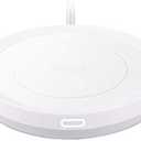 BESTINNKITS White Smart Coffee Auto On/Off Gravity-Induction Mug Office Desk Use, Candle Wax Cup Warmer Heating Plate (Up to 131F/55C)