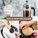 8 PCS French Press Replacement Filters Stainless Steel Reusable Mesh Filter for 34 Ounce, 1 Liter, 8 Cup French Press Coffee Makers and Tea Machines