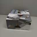 Farmhouse 11.81" White Pendant Light with Gold Finish, Industrial Metal Hanging Lighting Fixtures, Adjustable Height Dining Room Chandelier for Kitchen Island Hallway and Foyer 2 Pack