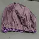 Aquior Shower Cap,Extra Adjustable Shower Caps for Women Double-Layer Waterproof Reusable Hair Cap, Large Size Hair Cap for All Hair,for Girls Spa Bath,Soft and Comfortable (Purple)