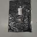 Womens Summer Shirt V Neck Casual Loose Fit Tshirts Puff Short Sleeve Tops (Black, S)