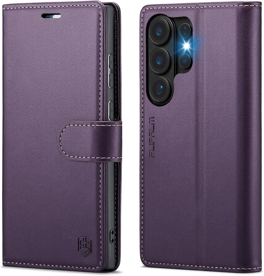 Wallet Case for Samsung Galaxy S26 Ultra 6.9", RFID Blocking Credit Card Holder, PU Leather Folio Flip Kickstand Protective Shockproof Cover for Galaxy S26 Ultra (Purple, Samsung Galaxy S26 Ultra)