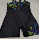 ATTRACO Womens Boyleg Sport One Piece Swimsuit Athletic Swimwear Training Bathing Suit, (Small, Irregular Print)