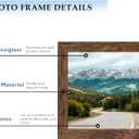 2 x 5x5 Picture Frame Deep Brown for Wall Hanging or Tabletop, Wood 5 x 5 Frame Photo Frame for Wall Horizontally or Vertically, Deep Brown, 1 Pack