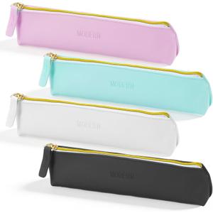 4 Pcs Lipstick Pouch for Purse, Mini Portable Leather Cosmetic Bags, Small Makeup Bag for Purses, Coin Purse & Lipstick Organizer, Travel Kit Storage Pouch for Women
