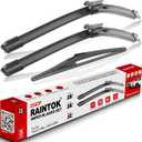 Windshield Wiper Blades Replacement for Ford C-Max Cmax 2013 2014 2015 2016 2017 2018 Original Factory Quality Front Rear Wipers Blade Set for My Car - 28" 26" 12" (Pack of 3)