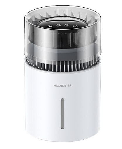 Evaporative Humidifier with Filter, Air Humidifiers up to 270 Sqft, Fogless Humidifier with Touch Control & 1-8H Timer, Sleep Mode, Night Light, Easy-Clean for Home Office