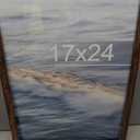 17x24 Picture Frame Rustic Brown for Poster Photo Picture, Horizontal and Vertical Formats for Wall Hanging, 17 x 24 Wall Gallery Poster Photo Frame for 17 by 24 Photos Posters, Rustic Brown