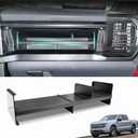 ANMOSVO Compatible with Glove Box Organizer 2021 2022 2023 2024 Ford F150 Accessories - Center Console Organizer Internal Storage Divider Partition Insert Box ABS Secondary Storage for F150(Up)