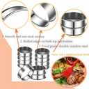 DATANYA 12Packs 4 Inch English Muffin Rings Crumpet Rings Stainless Steel Double Rolled Tart Rings, Round Metal Cooking Pastry Ring Molds for Crumpets baking