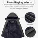 wantdo Men's Big and Tall Waterproof Mountain Ski Jacket Plus Size Snow Winter Coat with Hood (XX-Large Tall, Dark Grey)