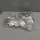 300 Pcs 58mm/2.28 inch Button Maker Supplies, 58mm Button Supplies Parts, (Approx. 2.25 inch) Round Badge Blank Button Pins, Includes Metal Pin Back Cover, Metal Cover, Clear Film