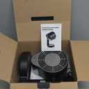 Portable Range Hood, Portable Kitchen Exhaust Fan with 3 Speeds, Desktop Range Hood with Telescoping Height, Low Noise, Large-Caliber Aluminum Filter &Oil Cup for Indoor BBQ/Hot Pot/RV (black)