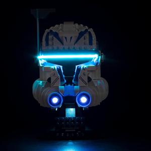 VONADO LED Light Kit Compatible with Lego Captain Rex Helmet Set 75349, DIY Lighting Compatible with Lego Helmet 75349 (No Model), Creative Lights Compatible with Lego Helmet 2023 Series