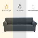 Joccun Stretch Chair Couch Cover,1-Piece Sofa Slipcover Spandex Jacquard Fabric Sofa Covers with Elastic Bottom,Washable Furniture Protector for Dogs,Cats,Kids(Armchair,Gray)