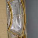 Double Arch Backdrop Stand Metal Open Arch Backdrop Frame U Shaped Wedding Arches for Ceremony Baby Shower Garden Birthday Party Decoration (Gold, 7.2FT4FT)