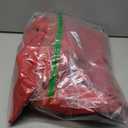 Fisoew Womens Elegant Single Breasted Coat Long Sleeve Mid Winter Overcoat Work Office Pea Coats (Medium, Red)