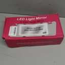 SINGARO 2PCS Car Sun Visor Vanity Mirror - Rechargeable Makeup Mirror with 60 LEDs, 3 Light Modes & Dimmable Touch Control for Cars, Trucks, SUVs, Car Interior Accessories for Women (White)