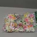 210 Pcs Mini Silk Flower Heads Small Fake Rose Daisy Faux Flowers Bulk for Crafts Artificial Loose Fabric Flowers Heads Sunflower Bulk for Wedding Hair Cap Dresses Decorations (Light Colors Mixed)