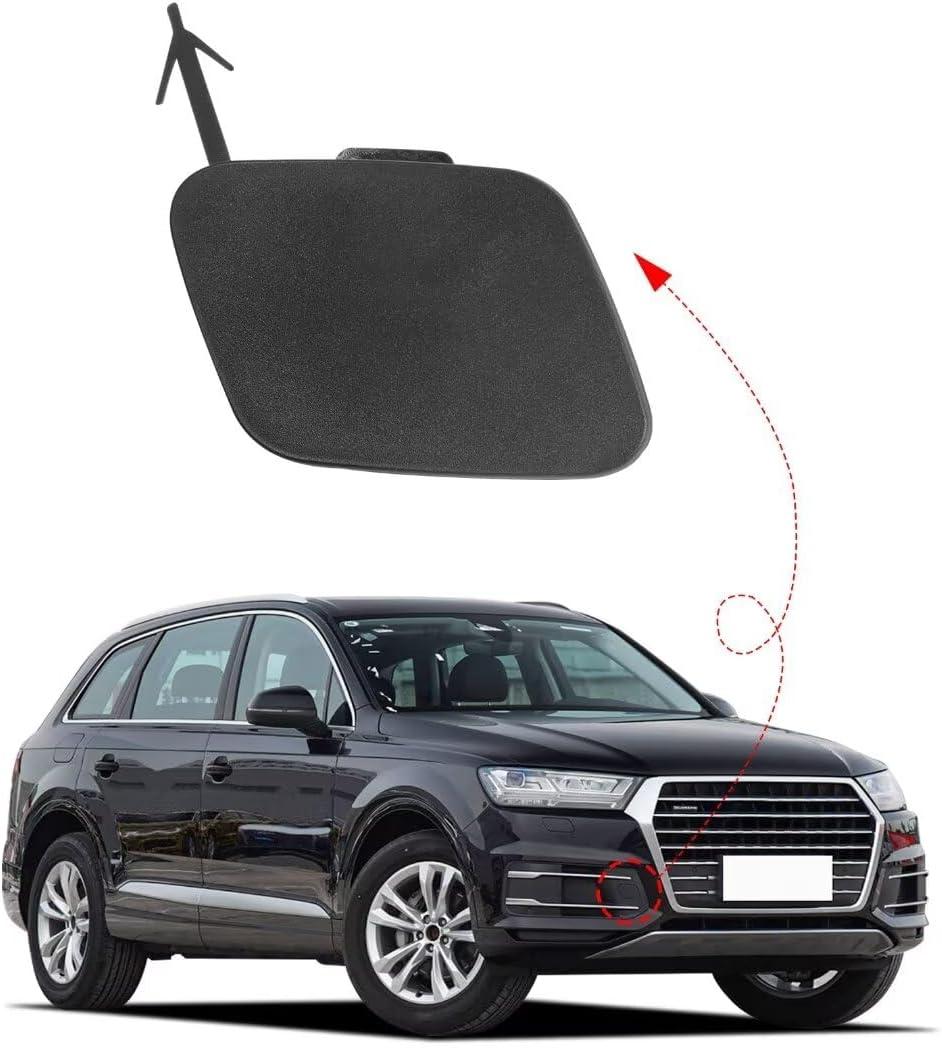 Car Front Right Bumper Tow Hook Cover for Audi Q7 2016 2017 2018 2019 Towing Eye Cap Trailer Cover 4M0807241 (Matte Black, Right Passenger Side)