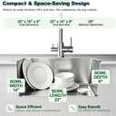 25x18 Inch Kitchen Sink Drop in, Premium T-304 Grade Stainless Steel Sink, 9" Deep Single Bowl with Brushed Finish, R10 Tight Corner, 2 Pre-Drilled Holes, Topmount Sink with Strainer