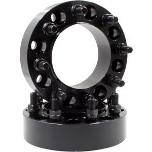 Wheel Accessories Parts 2 Pcs Hub Centric Wheel Spacers 8 on 170mm 2" Thick M14 x 1.5 Thread Stud 124.9mm Hub Fits 2003+ Ford F250 F350 Super Duty Single Rear Wheel | 03-05 Dually Rear Wheel Front