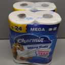 Charmin Ultra Soft Toilet Paper, 6 Mega Rolls = 24 Regular Rolls Pack of 2