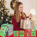 48 Pcs/24 Set Christmas Spiral Notepads Bulk Christmas Party Favors Gift Festive Christmas Theme Notebook with Sticky Note Notepad Ballpoint Pen for School Party Holiday Stocking Stuffer (Red & Green)