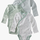 Butterblu Гnisex-baby Sterling 3-pack Kimono Bodysuits 100% Organic Cotton Side Snap for Baby Boys & Girls 3-6 Ьonths